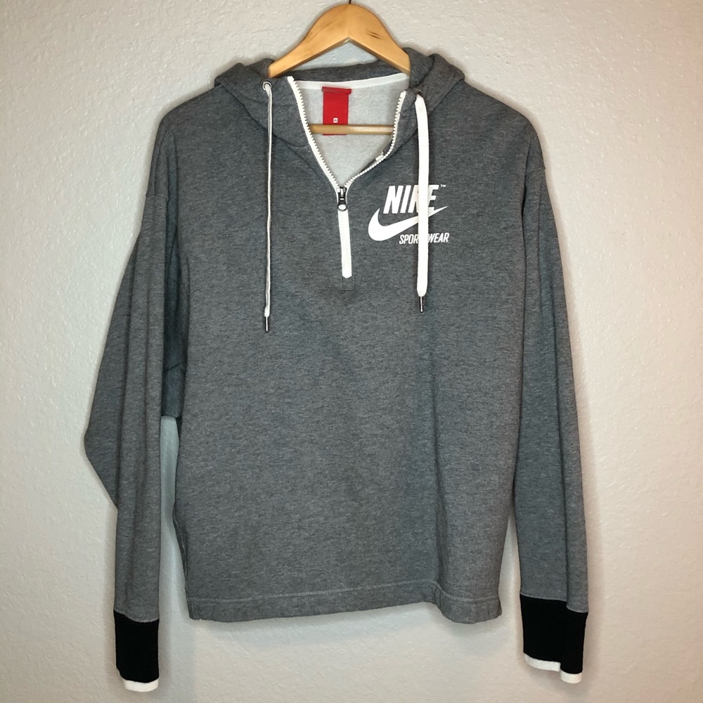 Nike quarter zip pullover XL gray hoodie